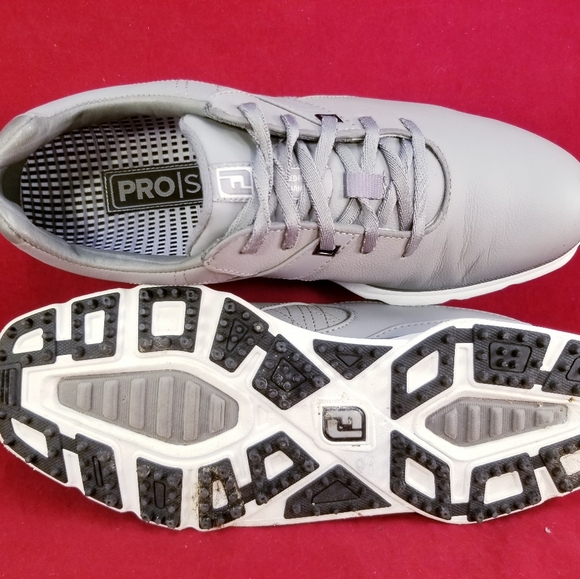 FOOTJOY PRO/SL 53847 SPIKELESS GOLF TEACHER SHOES GRAY SIZE 8 EUC - Picture 8 of 10